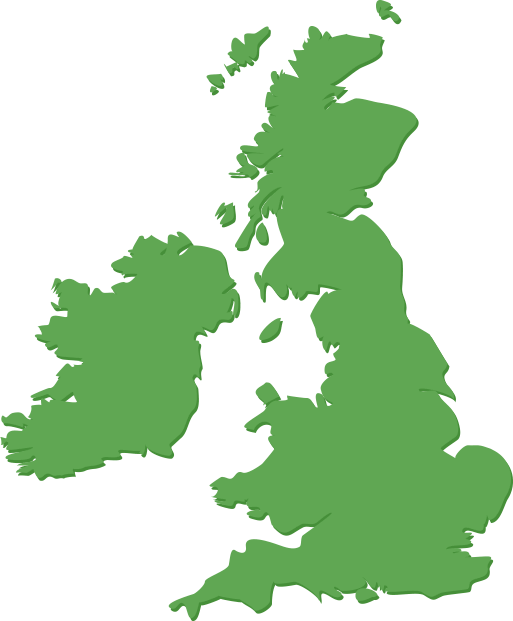 map of UK & Ireland