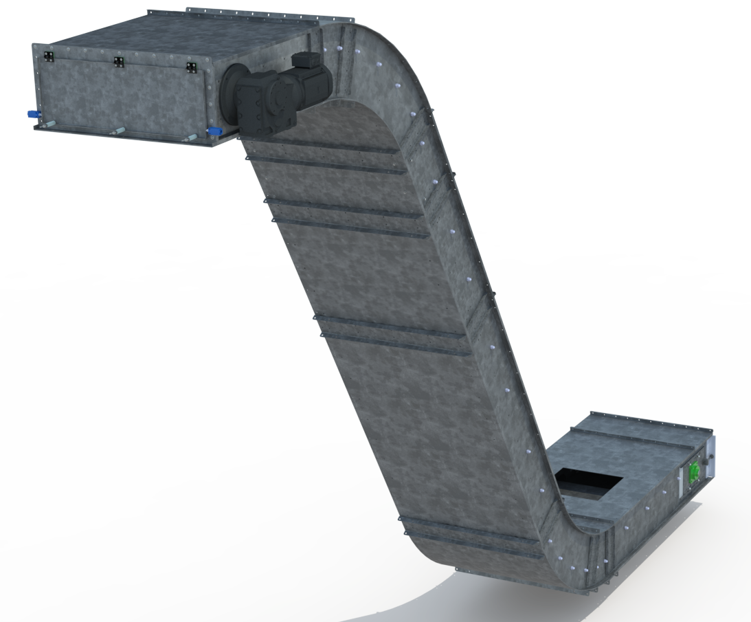 3d model of chain conveyor